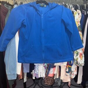 Mountain Lake Vibrant Blue Kids Hoodie
